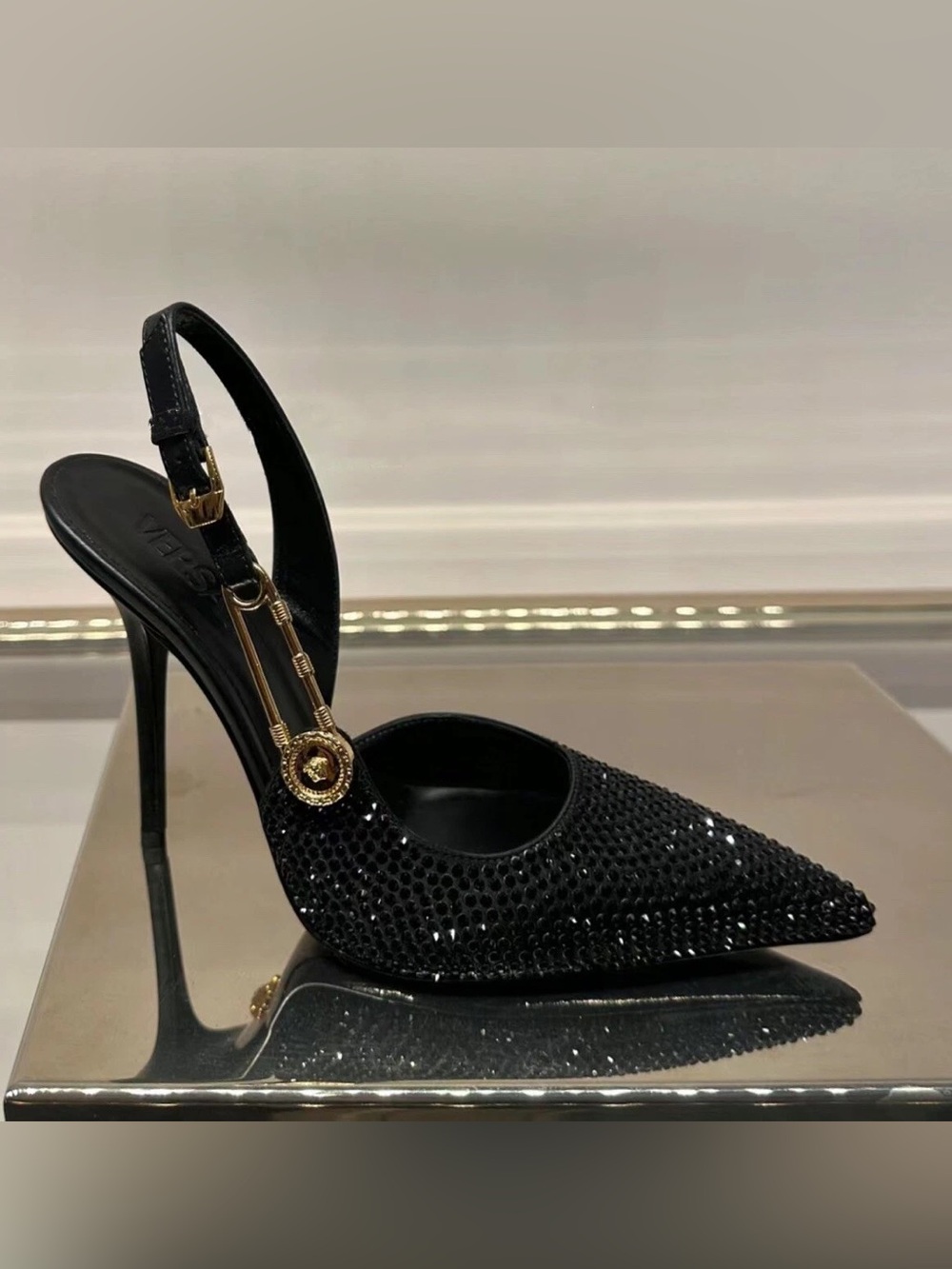 Copy - Embellished versace Sling Heels